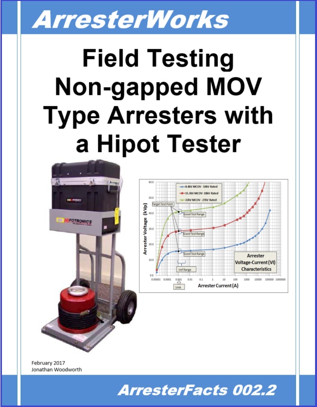 Field Testing Arresters with Hipot Tester